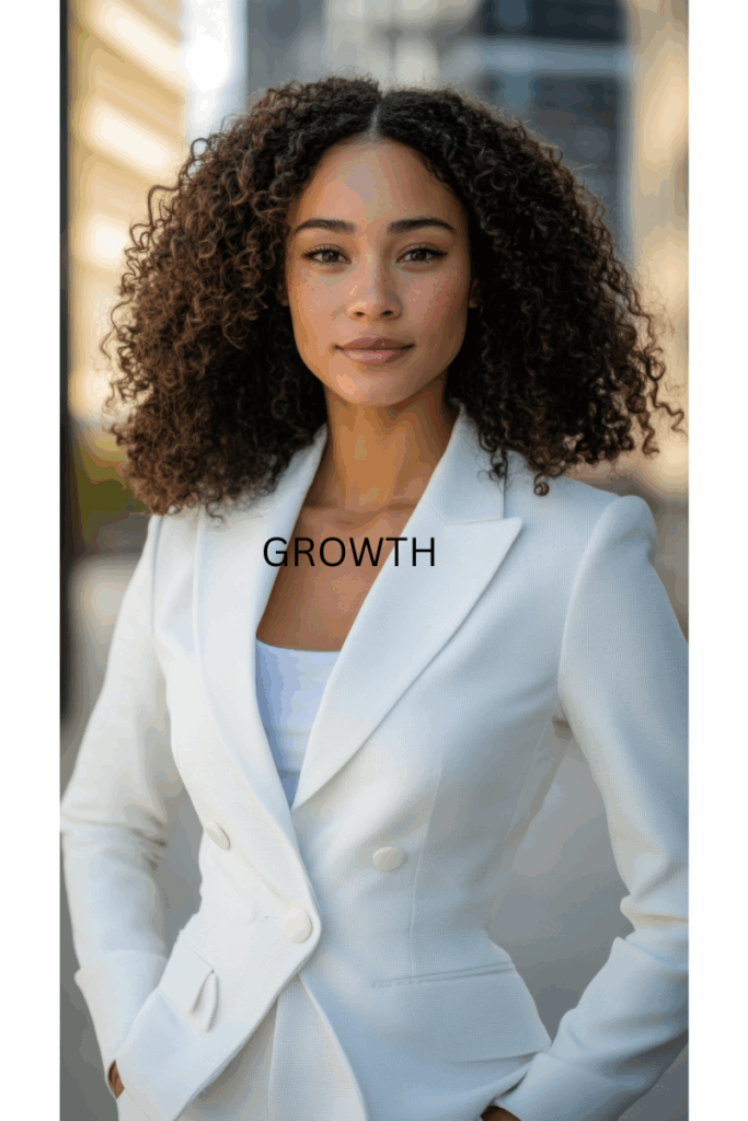 Single woman walking in peace and confidence with God.