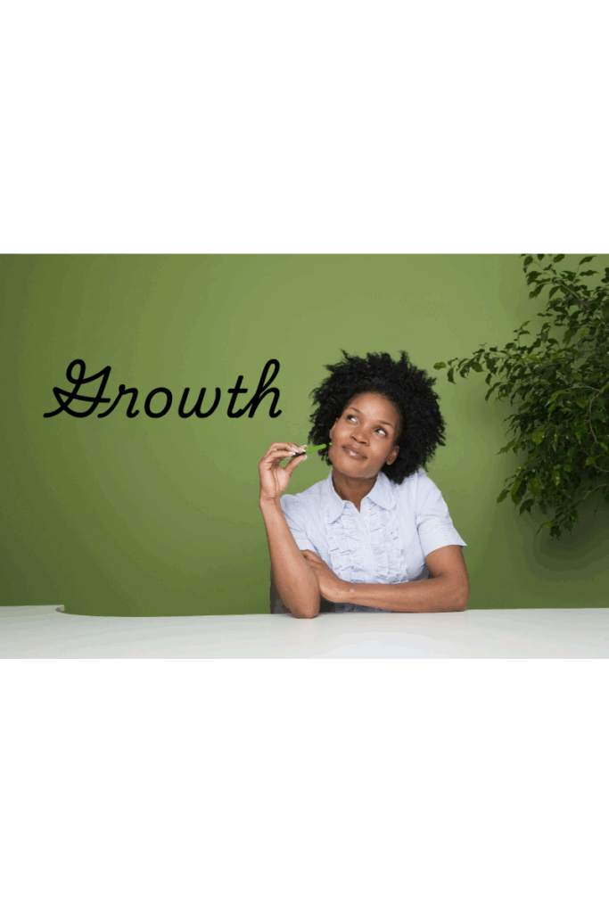 Single woman reflecting while journaling, thinking about her spiritual growth