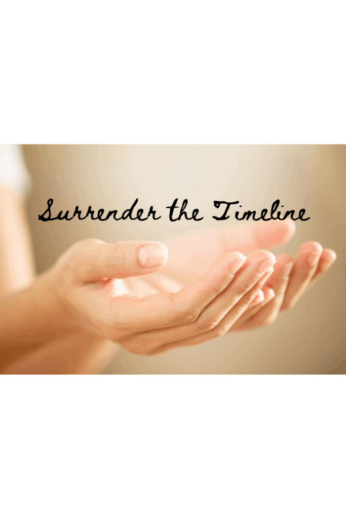 Woman surrendering her marriage timeline to God in prayer.

