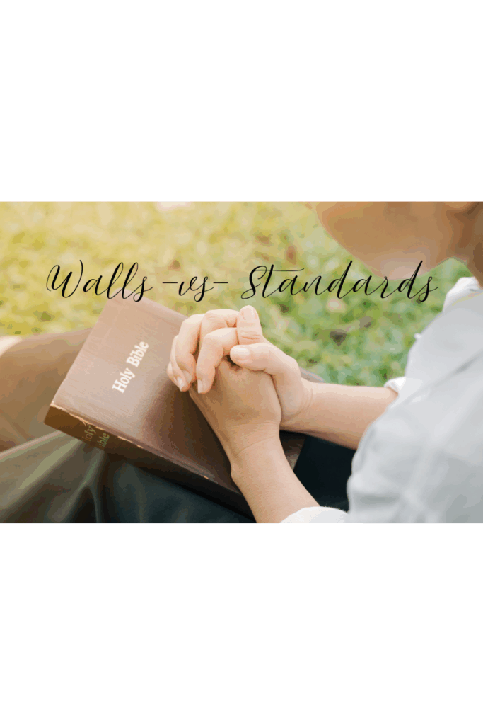 Christian single woman journaling and praying about emotional walls and dating standards